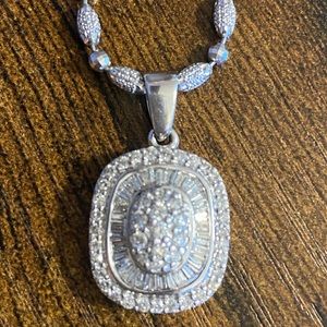 Diamond 14K White Gold necklace